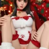 XTDOLL Akira 157cm Eカップ ノーマル肌 フルシリコン 顎機能追加可 サンタガール 愛嬌 ラブドール - 画像 (4)