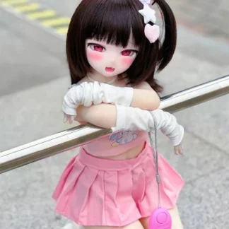 MOZU 美夜 85cm 小胸 6kg 肌色＆瞳色＆ウィッグ＆メイク＆衣装は画像と同じ ビニールヘッド+tpeボディ 可愛いラブドール