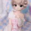 MOZU 比奈 65cm 3.5kg 肌色＆瞳色＆ウィッグ＆メイク＆衣装は画像と同じ ビニールヘッド+シリコンボディ 可愛いラブドール - 画像 (3)