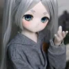MOZU 蓮児 85cm 小胸 6kg 肌色＆瞳色＆ウィッグ＆メイク＆衣装は画像と同じ ビニールヘッド+tpeボディ 2次元リアルドール - 画像 (4)